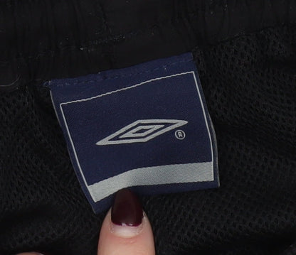 Umbro Men's Black XL Joggers Sports Trousers with Ankle Zips