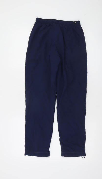 Puma Boys Blue Jogger Trousers 12 Years Elastic Waist Activewear