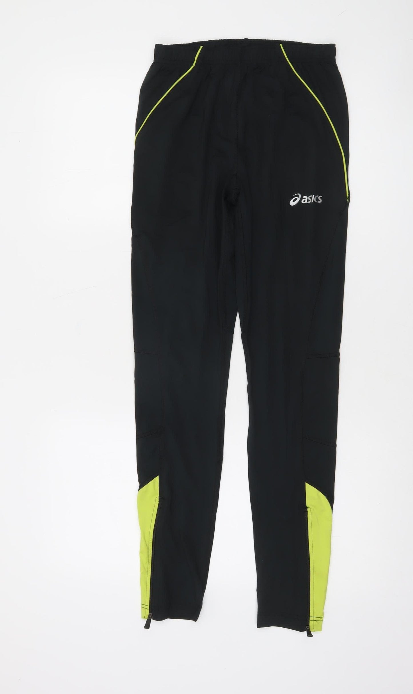Asics Women's Black M Track Pants Reflective Quick Dry Slim Fit