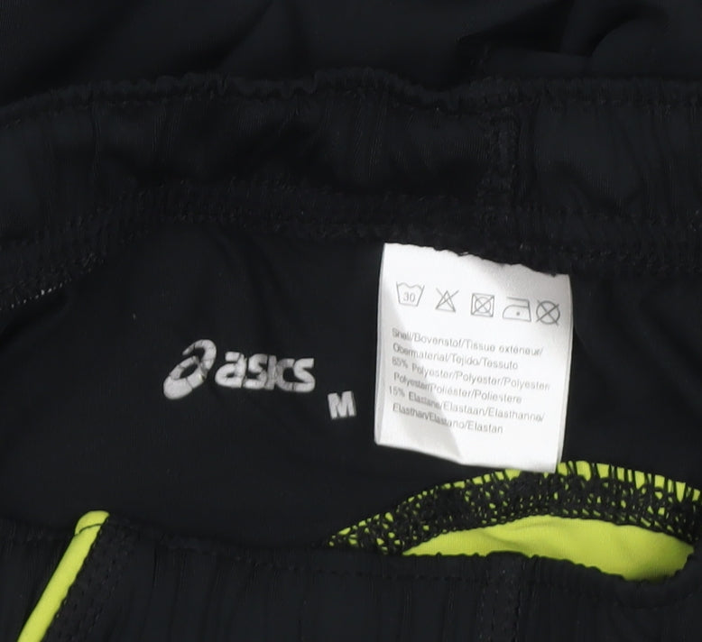 Asics Women's Black M Track Pants Reflective Quick Dry Slim Fit