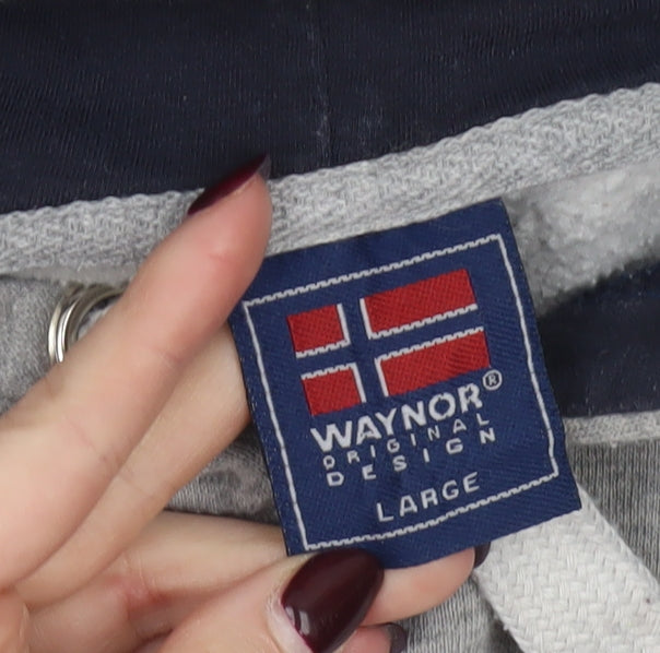 Waynor Women's Grey Pullover Norway Hoodie Size L Cotton Blend