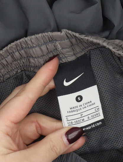 Nike Boys Grey Elastic Waist Lightweight Sports Trousers 8-10 Years