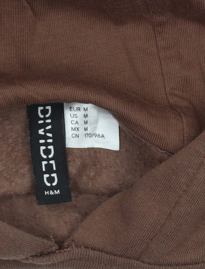 H&M Divided Brown Astrology Graphic Hoodie Women M Relaxed Fit