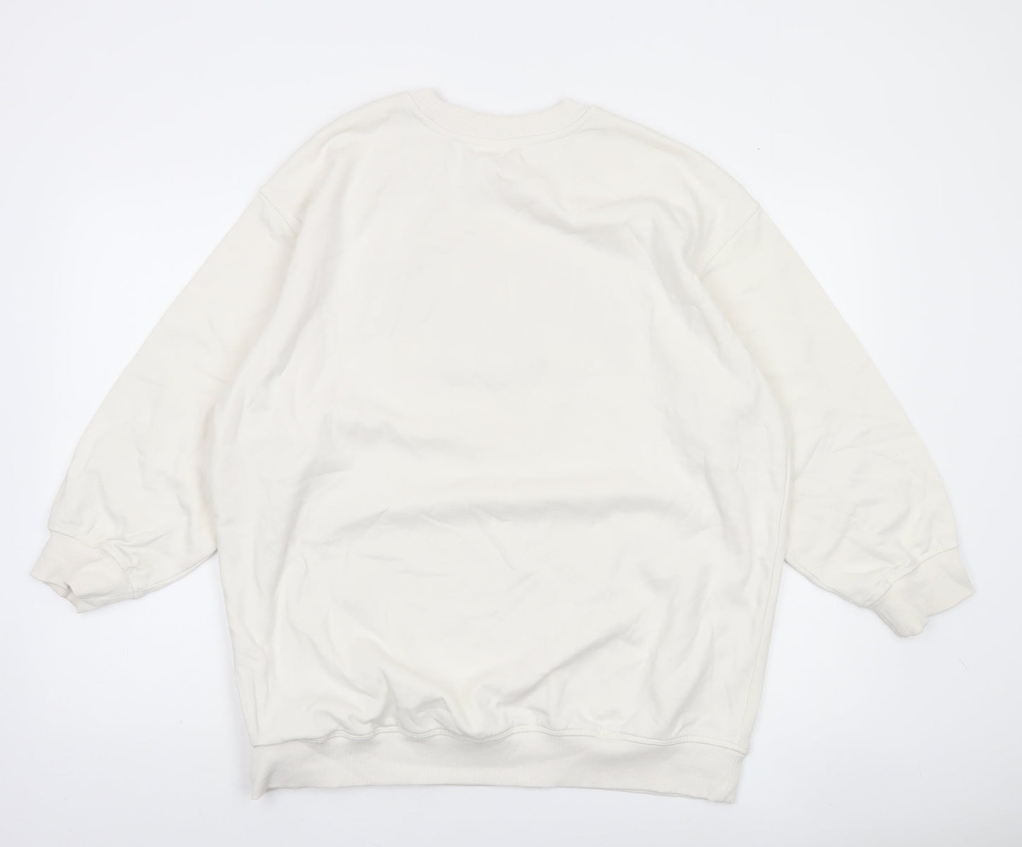 H&M Women White Salt Lake City Pullover Sweatshirt Size 12
