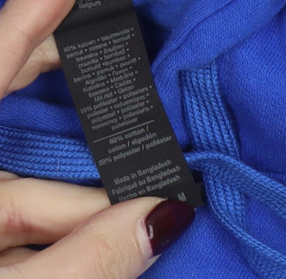 Gildan Men’s Blue Pullover Hoodie Medium Vintage 2002 Graphic