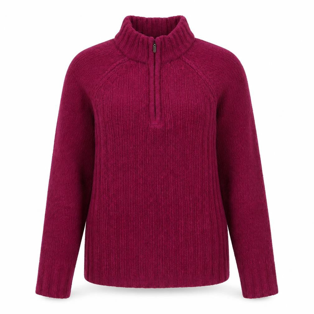 Womens UK Size 8 Peter Storm Purple Half Zip Jumper