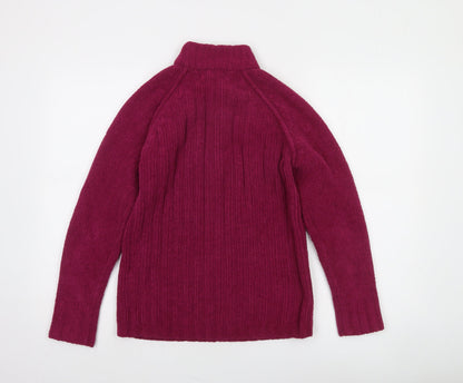 Womens UK Size 8 Peter Storm Purple Half Zip Jumper
