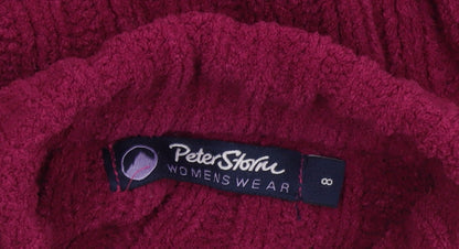 Womens UK Size 8 Peter Storm Purple Half Zip Jumper