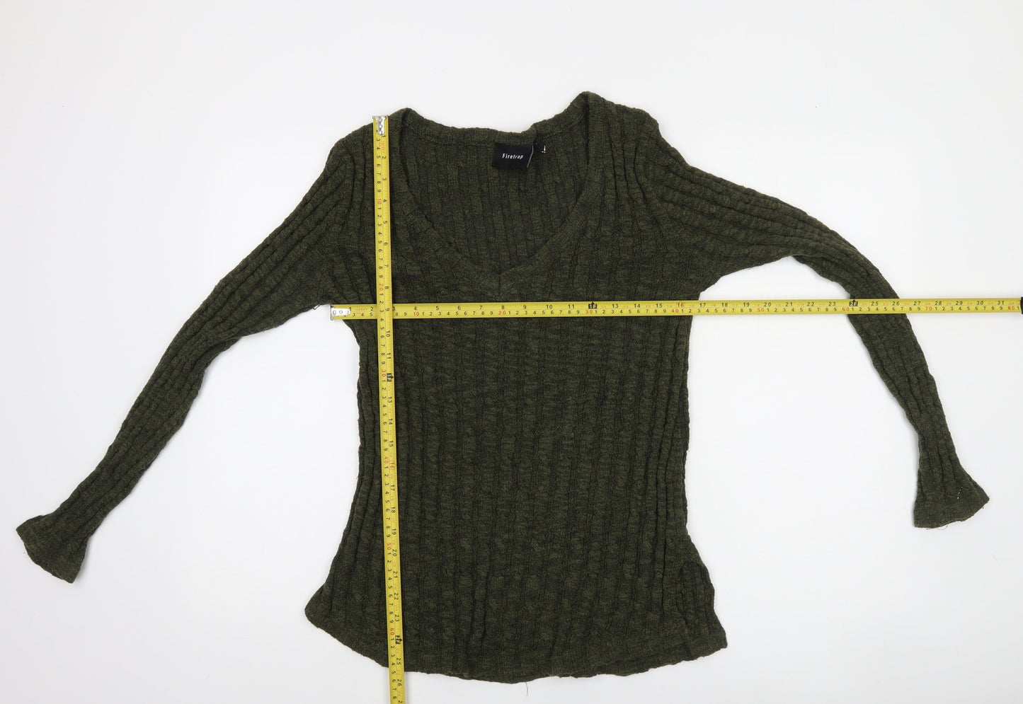 Womens UK Size 12 Firetrap Green Pullover Jumper
