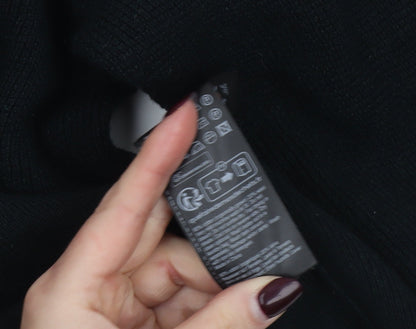 AllSaints Men's Black Wool Crew Neck Jumper XL