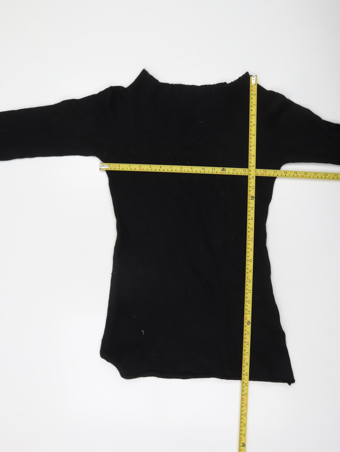 ONLY Women's Black Boat Neck 3/4 Sleeve Pullover Jumper Size L