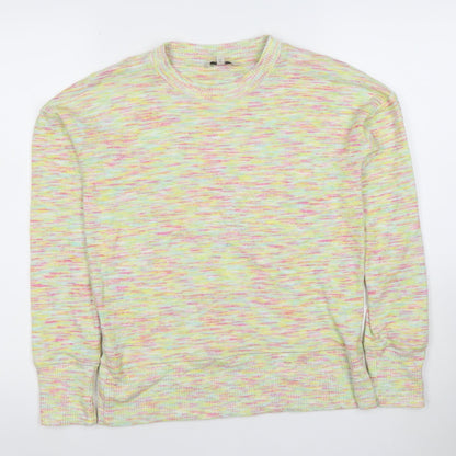 Next Womens Multicoloured Knit Pullover Sweatshirt UK 6 Viscose Blend