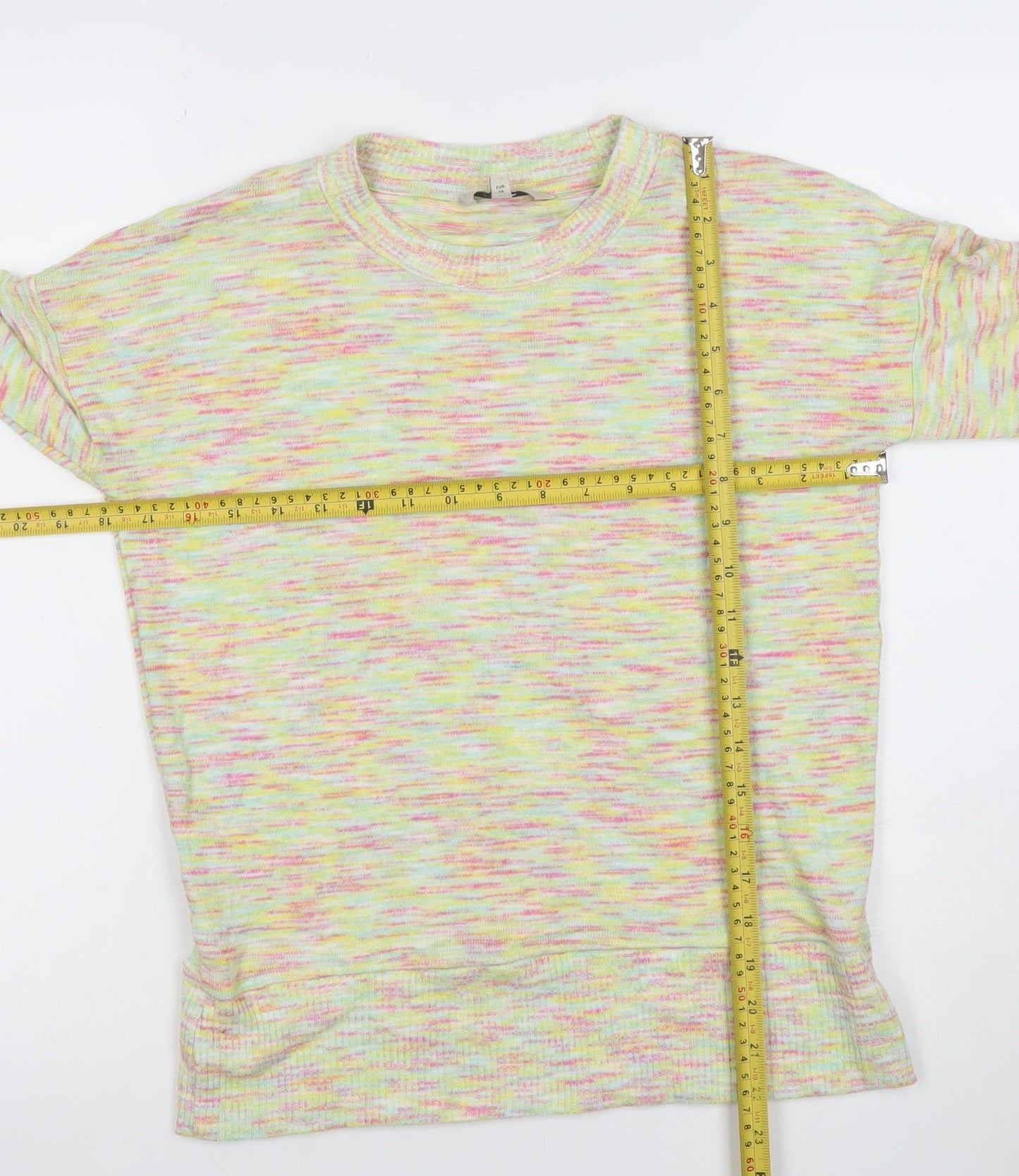 Next Womens Multicoloured Knit Pullover Sweatshirt UK 6 Viscose Blend