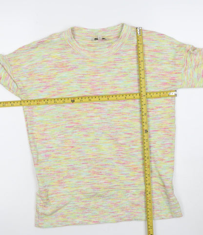 Next Womens Multicoloured Knit Pullover Sweatshirt UK 6 Viscose Blend