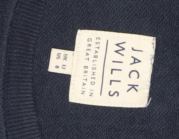 Womens UK Size 12 Jack Wills Blue Pullover Sweatshirt