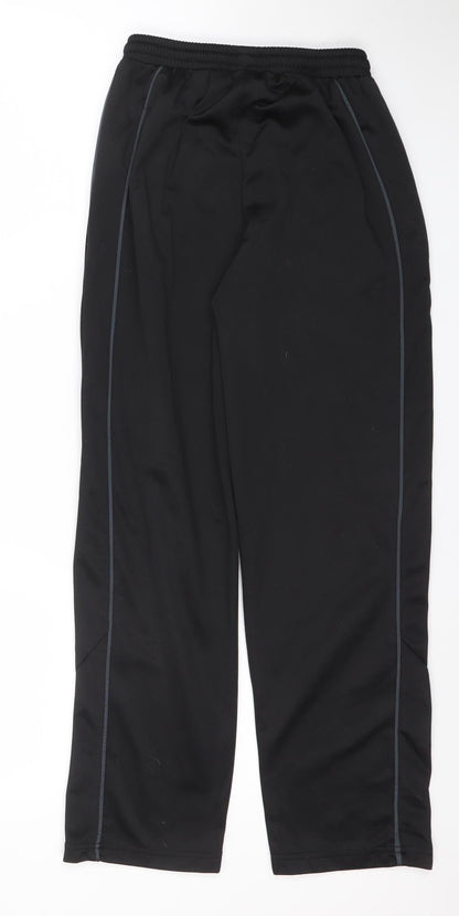 Slazenger Boys Black 7 Years Track Pants Lightweight Quick Dry Activewear