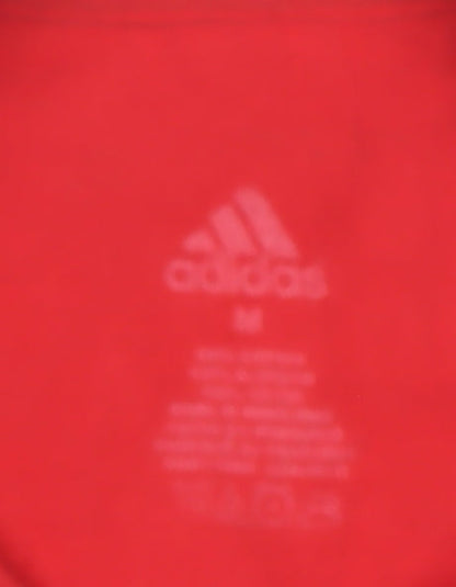 Adidas Chicago Bulls Red Crew Neck Men's Medium Graphic T-Shirt