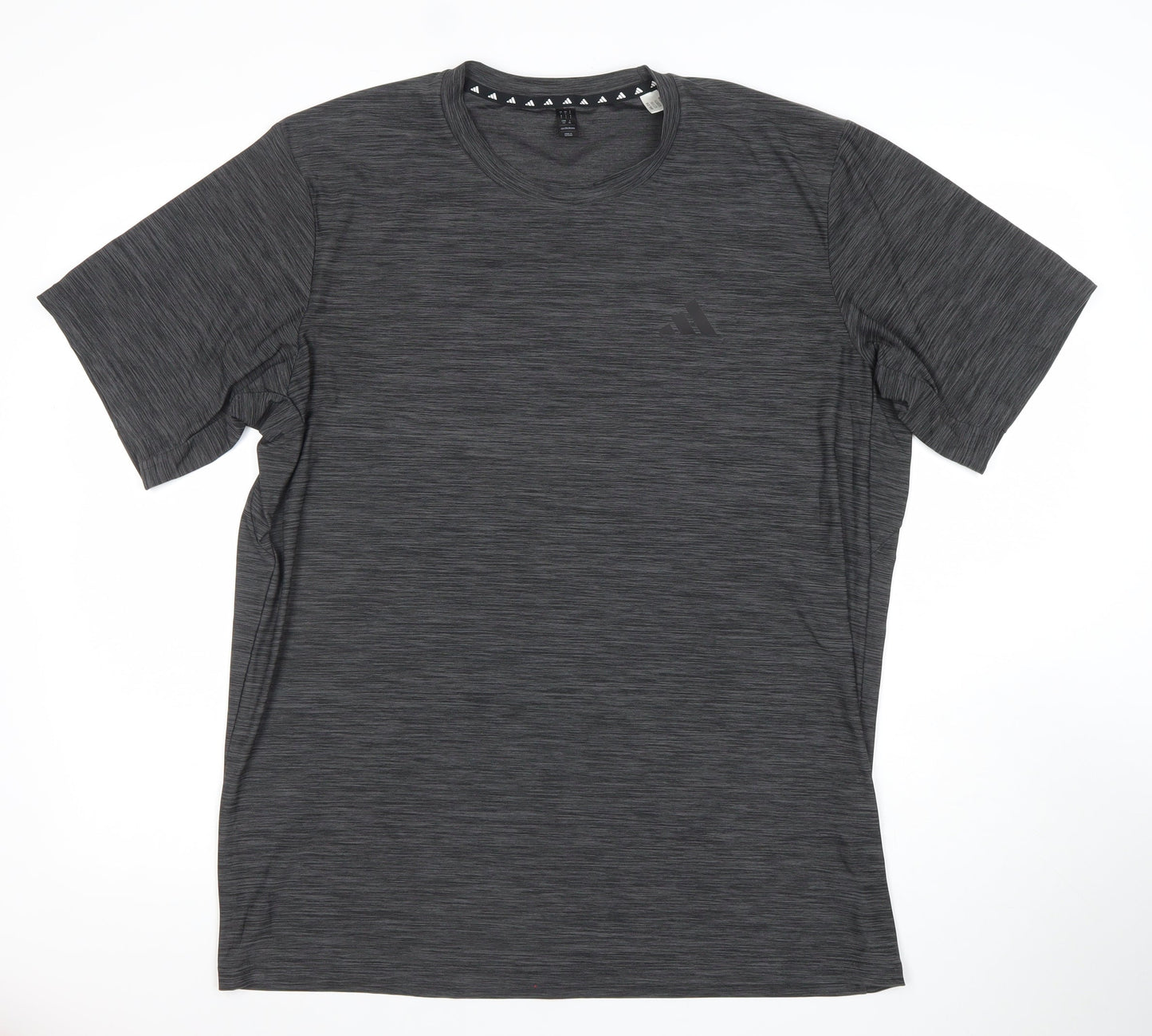 Adidas Men’s Grey Short Sleeve Athletic T-Shirt Size L