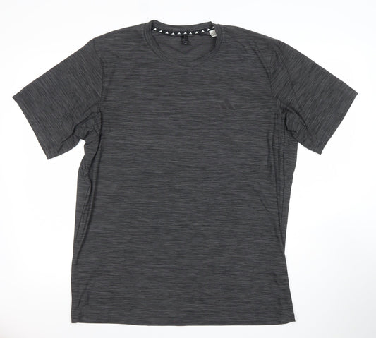 Adidas Men’s Grey Short Sleeve Athletic T-Shirt Size L