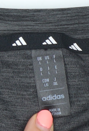 Adidas Men’s Grey Short Sleeve Athletic T-Shirt Size L