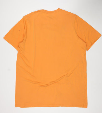 The Foundry Supply Co Mens Orange Graphic Print 2XLT T-Shirt