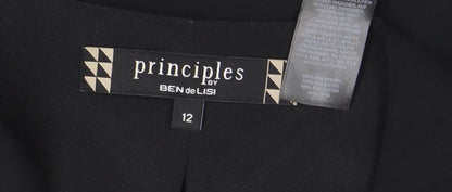 Principles by Ben de Lisi Women's Black Size 12 Fringe Sequin Shift Dress