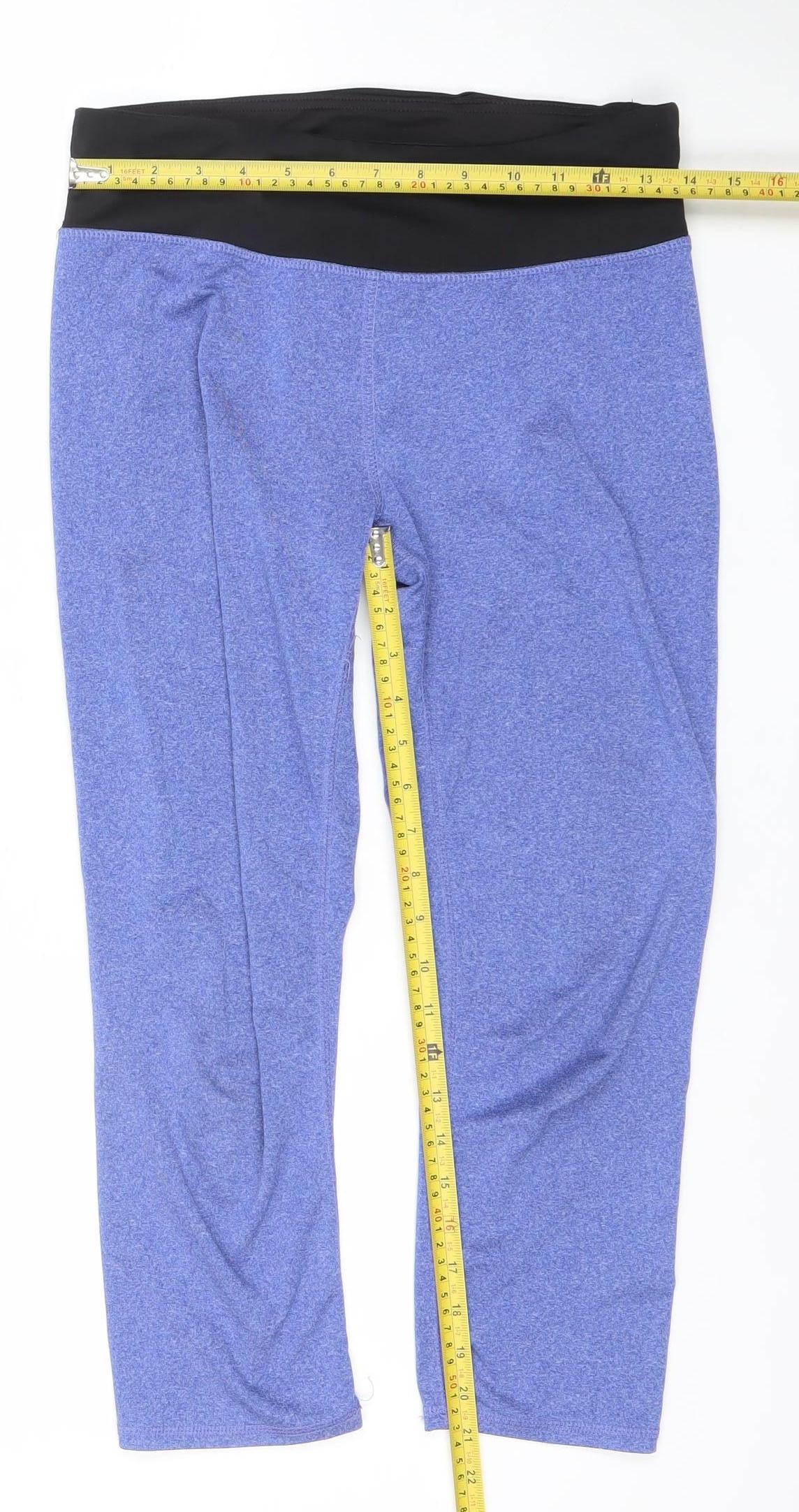 RBX Women's Blue Stretch Leggings Size M Moisture Wicking Activewear