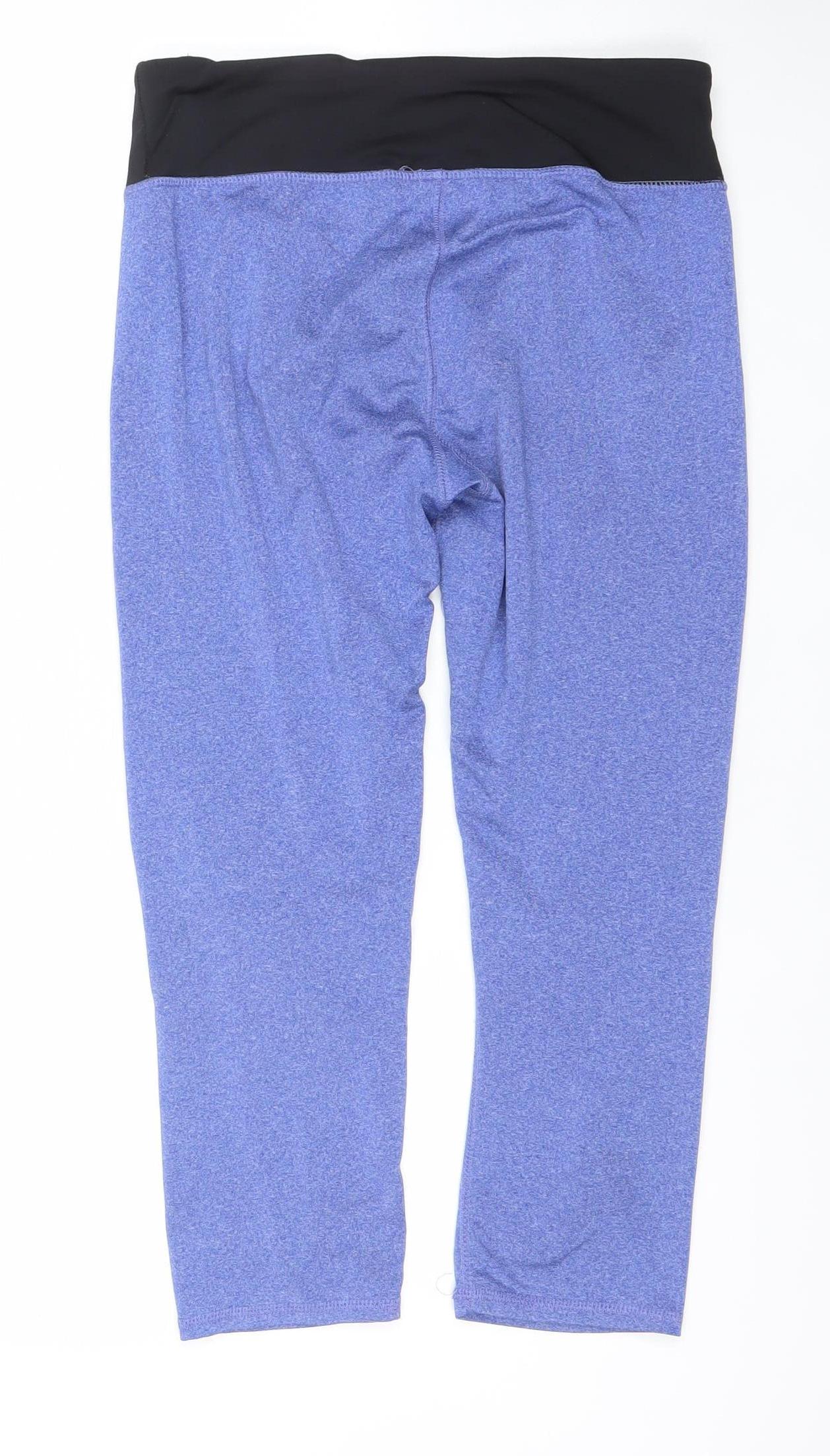 RBX Women's Blue Stretch Leggings Size M Moisture Wicking Activewear