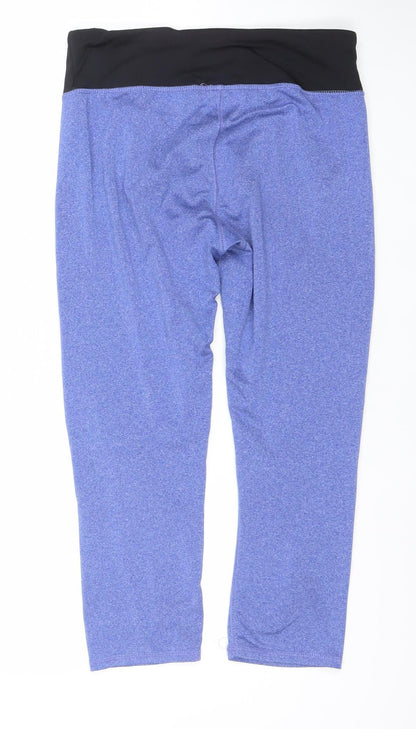 RBX Women's Blue Stretch Leggings Size M Moisture Wicking Activewear