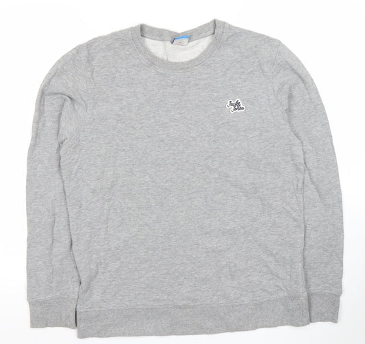 Mens UK Size L JACK & JONES Grey Pullover Sweatshirt