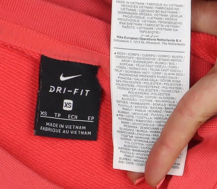 Nike Dri-Fit Women's Coral XS Pullover Sweatshirt