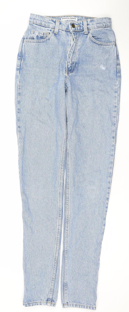 American Apparel Women’s Blue High Rise Mom Jeans Size 24 Cotton Denim