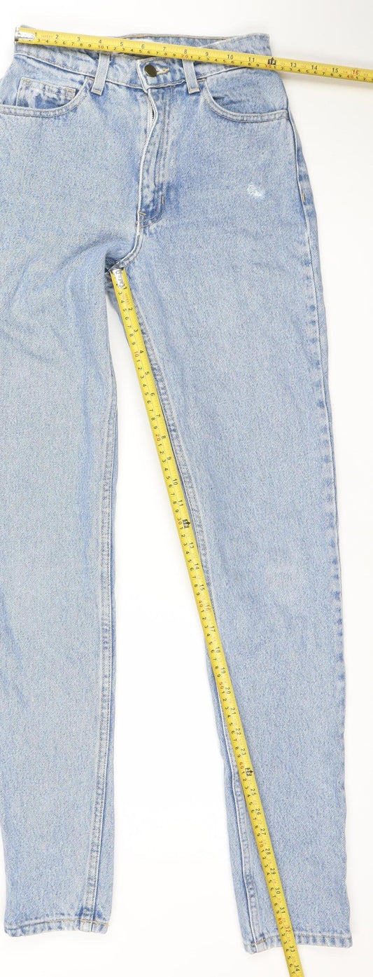 American Apparel Women’s Blue High Rise Mom Jeans Size 24 Cotton Denim