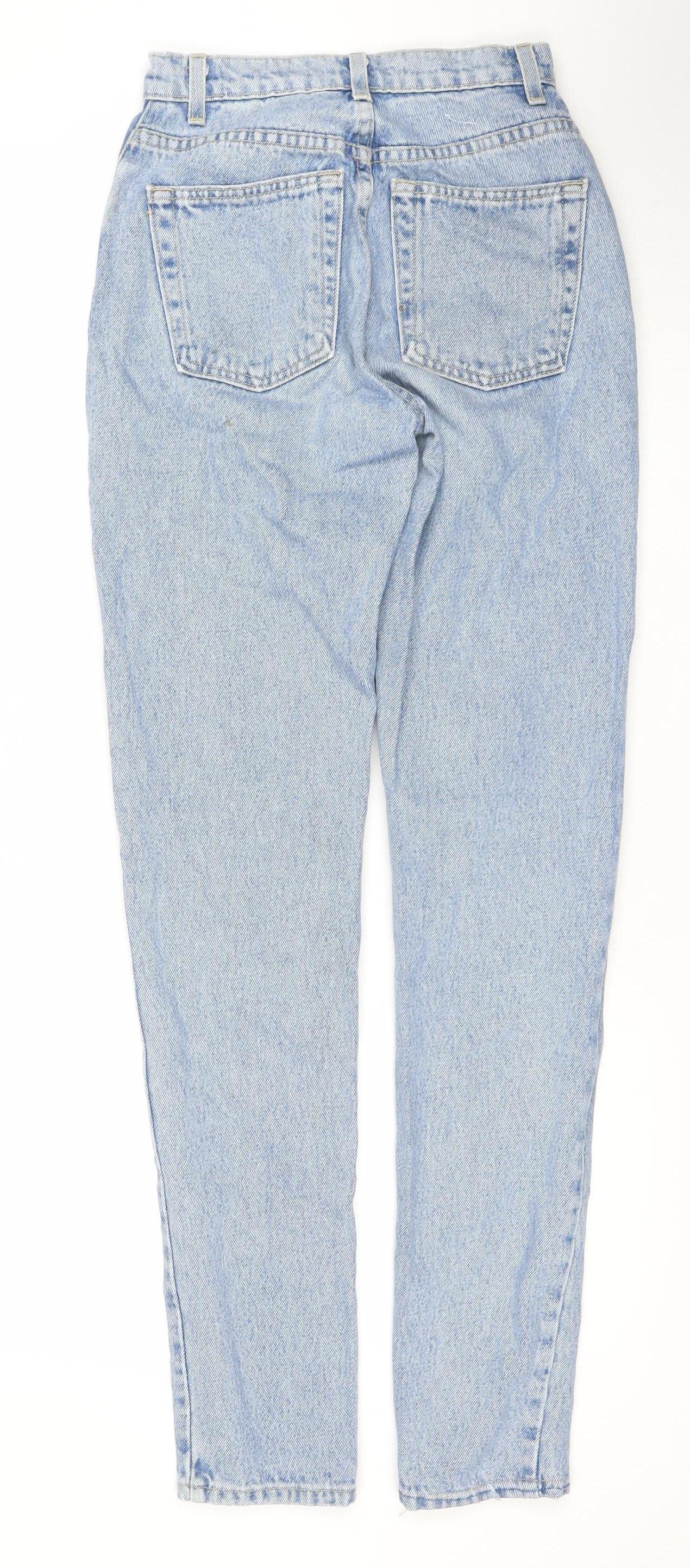 American Apparel Women’s Blue High Rise Mom Jeans Size 24 Cotton Denim