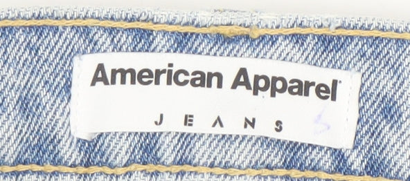 American Apparel Women’s Blue High Rise Mom Jeans Size 24 Cotton Denim
