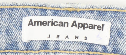 American Apparel Women’s Blue High Rise Mom Jeans Size 24 Cotton Denim