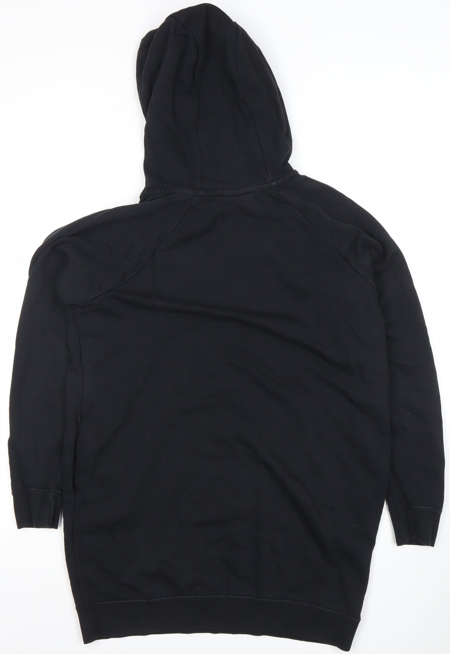 Nike Womens Black XS Pullover Hoodie Dress Cotton Blend Casual