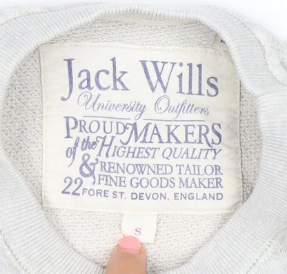 Mens UK Size S Jack Wills Grey Pullover Sweatshirt