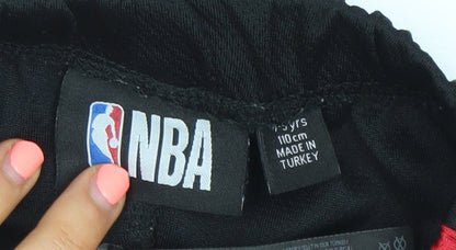 NBA Boys Black & Red Chicago Bulls Basketball Shorts 4-5 Years