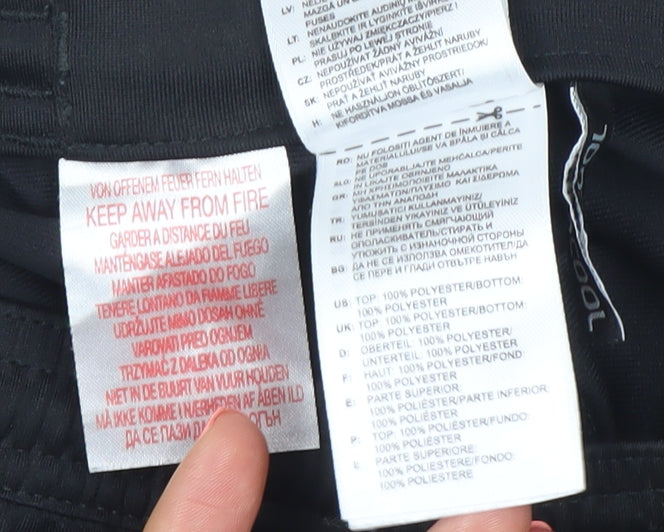 Adidas Boys Black Real Madrid Climacool Athletic Shorts 11-12 Years