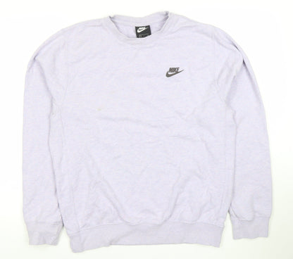 Nike Womens Lilac Crew Neck Long Sleeve Sweatshirt Size S