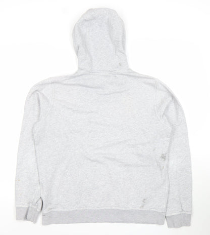 Mens UK Size M Nike Grey Pullover Hoodie