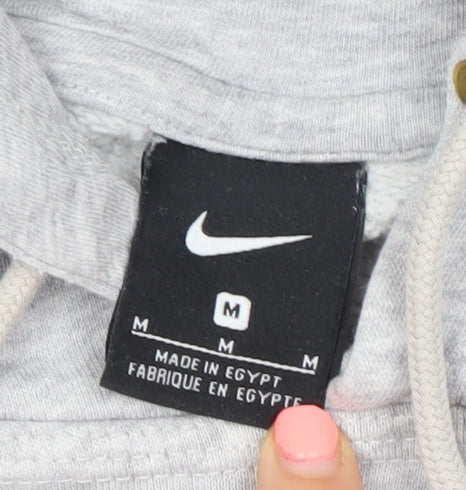 Mens UK Size M Nike Grey Pullover Hoodie