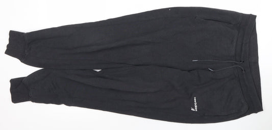 Womens UK Size M New Balance Relaxed Fit Jogger Black Trousers