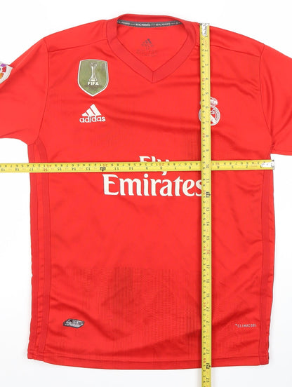Adidas Boys Red Real Madrid Sergio Ramos Football Jersey T-Shirt 15-16 Years