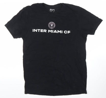 MLS Inter Miami CF Mens Black Cotton Messi #10 T-Shirt Size M