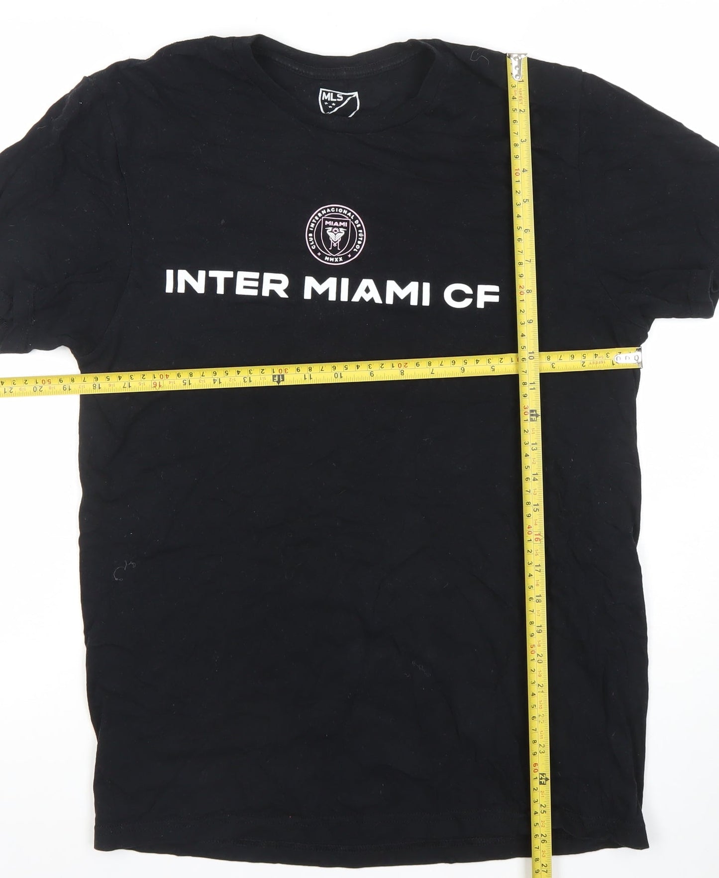 MLS Inter Miami CF Mens Black Cotton Messi #10 T-Shirt Size M