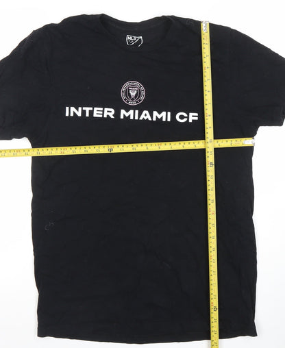 MLS Inter Miami CF Mens Black Cotton Messi #10 T-Shirt Size M