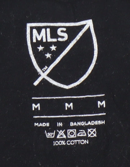 MLS Inter Miami CF Mens Black Cotton Messi #10 T-Shirt Size M