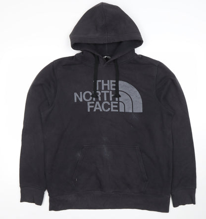 The North Face Men's Black Pullover Hoodie Size M Logo Outdoor Sweatshirt